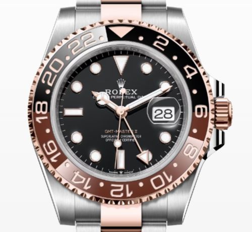 [CLEAN공장] 로렉스 GMT-마스터 [로즈골드콤비오이스터] [블랙,레드] [루트비어]